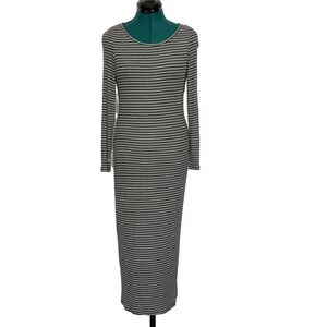 Marine Layer | Dresses | Marine Layer Sadie Vintage Slub Midi Dress Antique  White Striped Xs | Poshmark